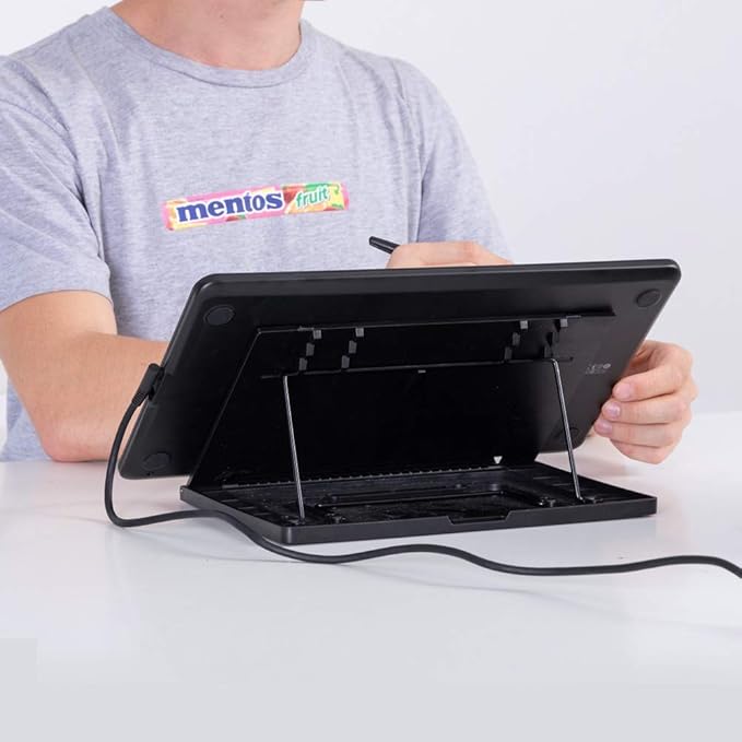 HUION Inspiroy H610X Drawing Tablet 10x6.25 Inch and ST300 Adjustable Drawing Tablet Stand