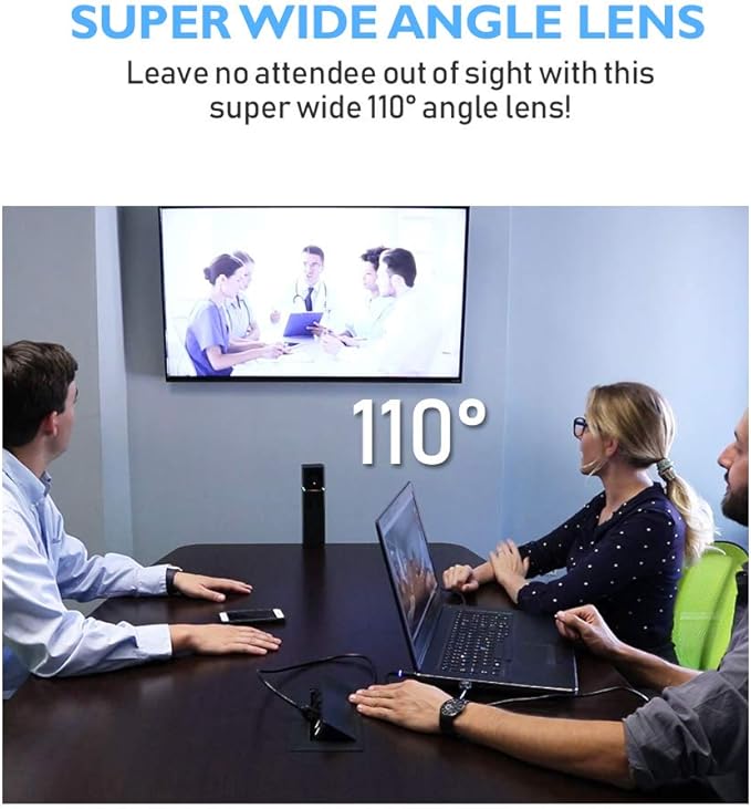 HuddleCamHD GO Camera Built-in Microphone and Speaker Combo - 1080P Conference Room Camera USB 2.0