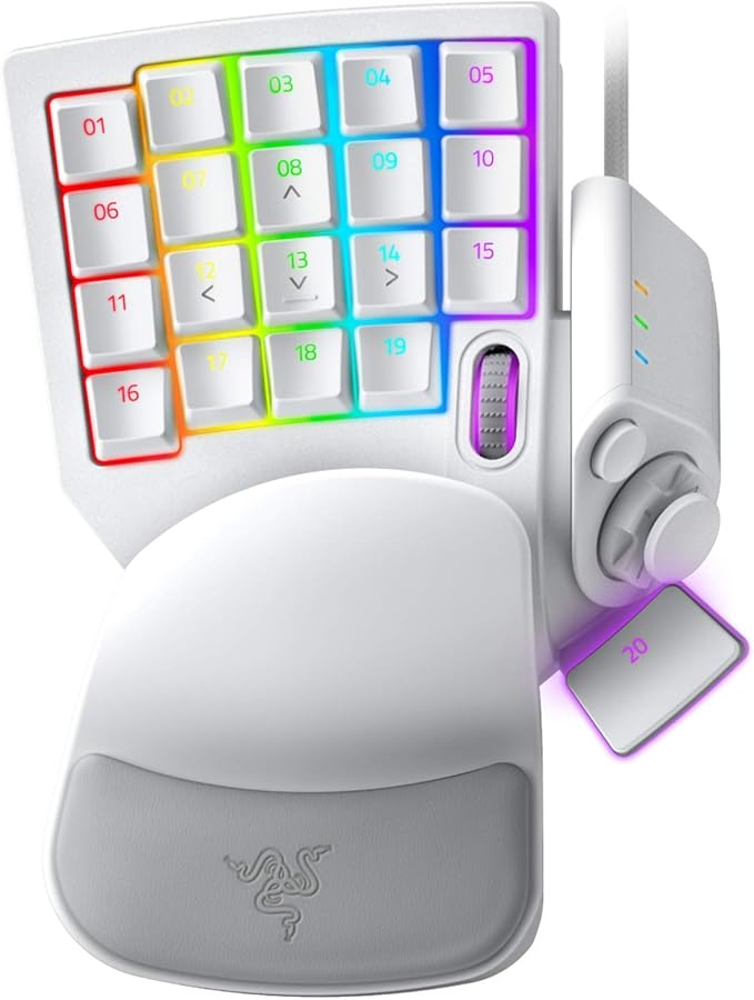 Razer Tartarus Pro Gaming Keypad: Analog-Optical Key Switches USB Mini Wired Gaming Keyboard Macro Pad for PC Gaming Compatible with Windows or Mac Computer (Renewed)