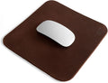Ergonomic Mouse Pad Executive Work Desk &amp Office Essentials Tracking Accuracy Mouse Control Thick Full Grain Leather Handmade Bourbon Brown