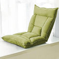 ELEFOCUS Floor Chair with Back Support Folding Floor Gaming Chair with Adjustable Backrest and Head Lazy Sofa Lounger Recliner Chair(/Green a)