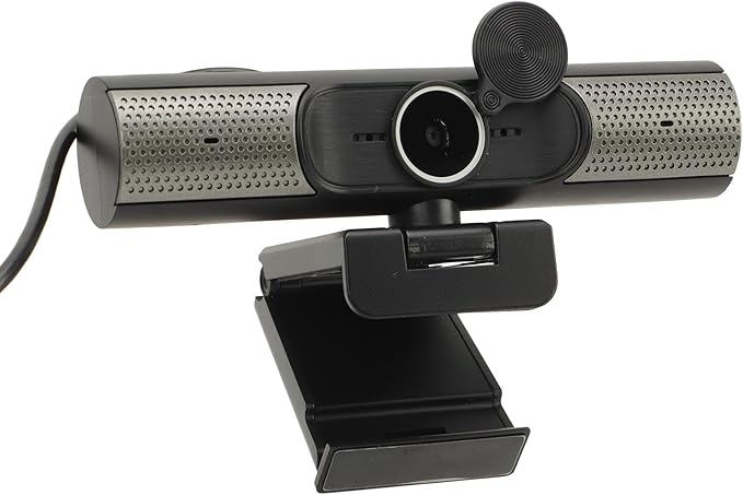 PC Webcam with Microphone 2K 30fps Auto Focus USB Computer Web Camera with Lens Cover - Wide Angle 90 Degree Plug and Play Ideal for Video Conference and Live Streaming
