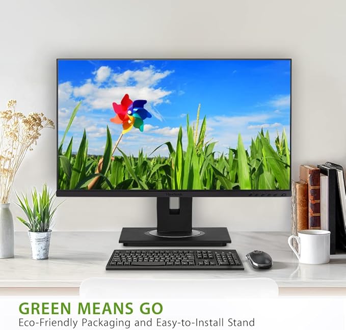ViewSonic VG2748A 27 IPS 1080p Ergonomic Monitor with Ultra-Thin Bezels HDMI DisplayPort USB VGA (Renewed)