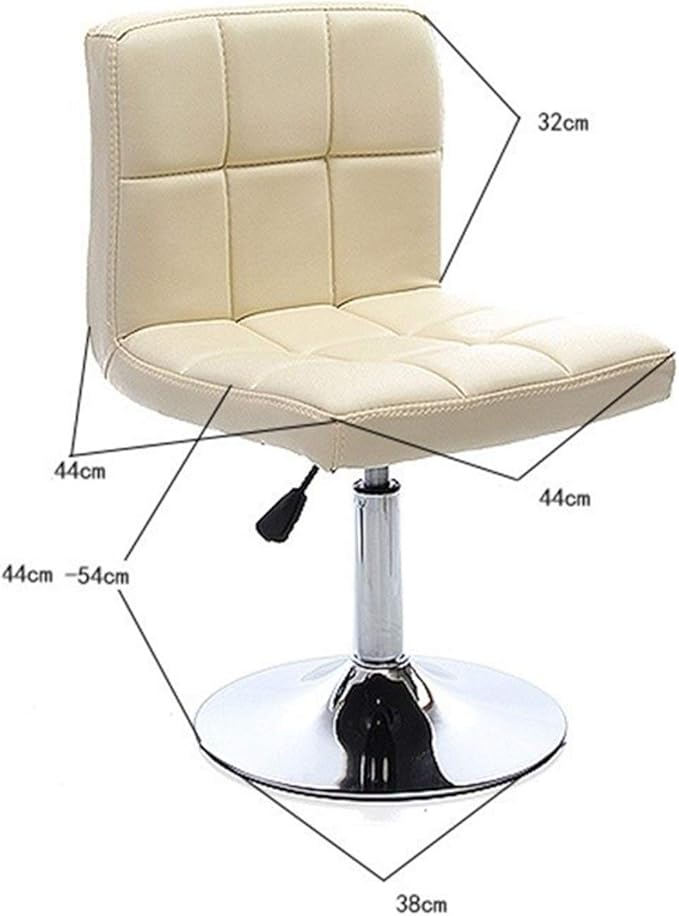Mlaea Home Office Desk Chair Computer Racing Gaming Chair with Adjustable Height TV Station Lounge Laboratory Chair 44 * 44-54CM(Color:#2)
