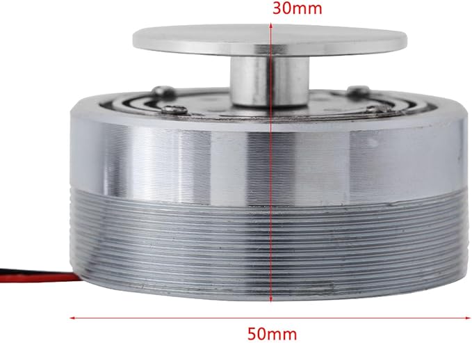 FLEXMAN Vibration Speaker 50mm Round Steel Electrodynamic Full Spectrum Band Resonance Speaker for Computer Laptop MP3 MP4 CD Mobile Phone (8Ω 20W)