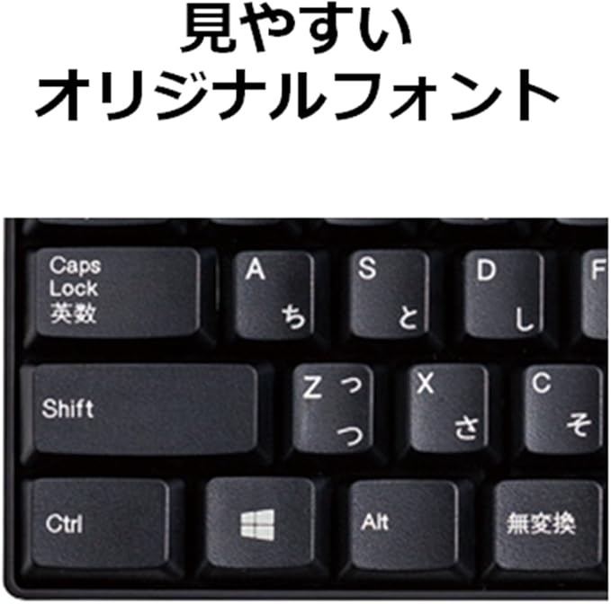 ELECOM USB Wired Keyboard Membrane Type [Black] TK-FFCM01BK (Japan Import)