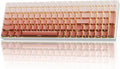 ZORNHER ZH100 Wireless Mechanical Keyboard98% Pink Creamy Keyboard with Number PadFull Size Rose Gold Gaming KeyboardLighted Up PBT Dipped KeycapsCreamy Sounding Linear Switches
