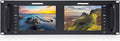 FEELWORLD D71 Plus -H Dual 7 3RU IPS 1920x1200 Broadcast LCD Rack Mount Monitor with HDMI AV Input and Output