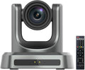 4K NDI PTZ Camera AI Voice Tracking NDI® HX2 12x Optical Zoom Conference Camera System Gesture Control Built-in 4 Mics Auto Framing HDMI/LAN/USB 4K Webcam for Church Conference Livestream
