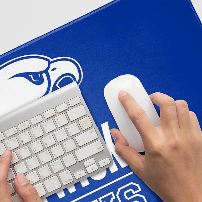 Hartwick College Hawks Primary Logo Large Gaming Mouse Pad Desk Mat with Stitched Edges Non-Slip Base for Gamer Home and Office 31.5 x 15.7