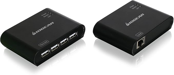 USB 2.0 4 Port USB Extender - Up To 165Ft - Cat5 Cat5e or Cat6 Ethernet - High Speed (480Mbps) - Plug-n-Play - TAA compliant - Windows - MacOS - GUCE64
