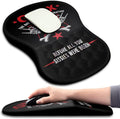 Hokafenle Ergonomic Mouse Pad Wrist Support with Massage Design Wrist Rest Pain Relief Mousepad with Memory Foam&ampNon-Slip PU Base Mouse Pads for Wireless Mouse &amp Desk (12x8 inchGen X)