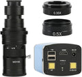 OOM 180X 120X IMX307 Autofocus HDMI 1080P Type-c PC Video Microscope C Mount Camera 20CM Working Distance for Phone Repair(with 200x Lens)