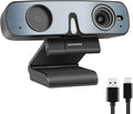 ROCWARE RC28 1080P 60FPS Webcam with Dual Microphones | Cardioid &amp Omnidirectional Pickup Hi-Fi Sound AI Noise Cancellation &amp Raw Audio Modes for Streaming Video Calls &amp Studio-Quality