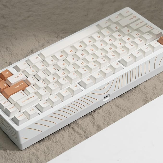 BOOG75 75% Gaming Keyboard with GATERON KS-37B Magnetic Switches Rapid Trigger Toggle Hall Effect Keyboard Hot Swappable Gasket Mount Wired Custom Aluminum HE Key Board for Laptop PC (White)