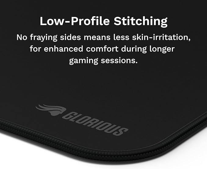 Glorious Gaming Mouse Pad GMP 2 - XL - Spill-Proof Mouse Pad Optimised for All Gaming Sensors Balanced Surface for Speed &amp Control Durable Anti-fray Edges - 18 x 14 x 0.12 - Large Desk Mat