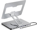 10 in 1 Laptop Docking Station Stand for MacBook Pro/Air/Surface/Dell/HP/Lenovo Mac Type-C Hub with 4K HDMI USB 3.0 SD/TF Card RJ45 PD 3.0 USB C Laptop Stand Hub with 360 Rotating Base (ST109A)
