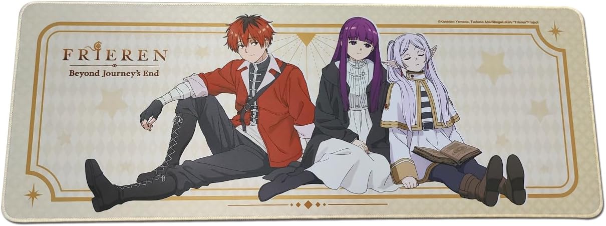 Frieren: Beyond Journey's End - Frieren &amp Fern &amp Stark Group Art Mouse Pad