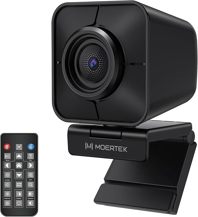 4K Webcam for PC PDAF Fast Auto Focus Camera with Dual Noise-reducing Mics Auto Light Correction 5X Zoom 8MP USB Webcam with Privacy Cover Plug and Play for Switch 2/ Zoom/Teams/Meet
