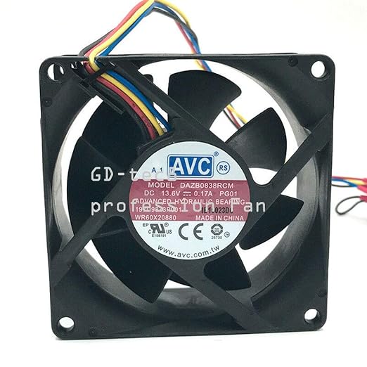 Fan for AVC 8038 13.6V 2.3W 2312rpm DAZB0838RCM-PG01 Full Waterproof Desktop Laptop