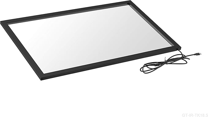 GreenTouch 18.5 Inch Multi IR Touch Screen Interactive Infrared Touch Screen Panel IR Touch Bezel with 3mm Thickness Tempered Glass…