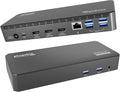 Plugable USB C Triple Display Docking Station | 100W PD 3x HDMI (1x 4K 30Hz 2x 1080p 60Hz) 6x USB 5Gbps Ports | Windows macOS ChromeOS Compatible - Enhance Productivity with Multi-Monitor Support