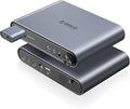 ORICO 10 in 1 USB-C Docking Station with M.2 NVMe/SATA SSD Enclosure 10Gbps USB 3.2 480Mbps USB 2.0 HDMI 4K@60Hz 100W PD RJ45 Ethernet 3.5mm Audio with Volume Knob for MacBook Pro/Air (PTM1)