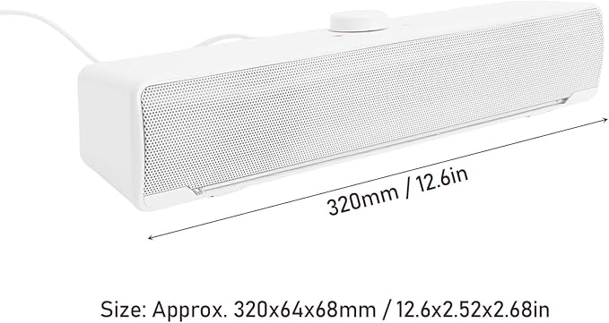 Focket Computer Speaker USB Powered PC Speakers Wired 3D Stereo Desktop Speakers with Breathing Lights Dual for Laptops Phones Tablets