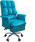 Computer Office Chair Swivel Task Chair Gaming Pink Chair Office Chair with Footrest with Adjustable Tilt Angle 360° Swivel High Back Pu Leather Executive Task Chair for Heavy People Home OfficePink