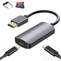 HDMI to USB C Adapter 4K60Hz Unidirectional HDMI Male (Source) to USB C Female (Display) for Portable Monitor AR Glasses XREA-L One/Air 2 Pro/VITURE Pro/Rokid PS4/5 B0X Switch ROG Ally