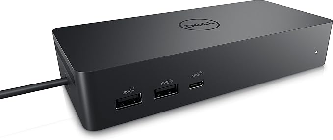 Dell Universal Dock (UD22): USB-C Docking Station with Future-Ready Design + HDMI &amp DisplayPort Cables + Ethernet - Dock Hub Bundle