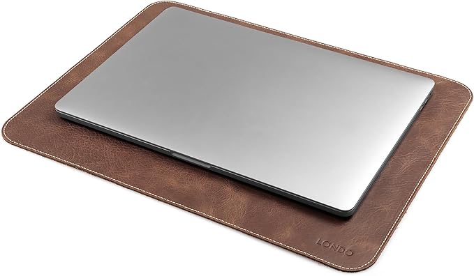 Londo Top Grain Leather Mouse Pad – Desk Mat for Keyboard and Mouse Large Leather Office Desk Pad
