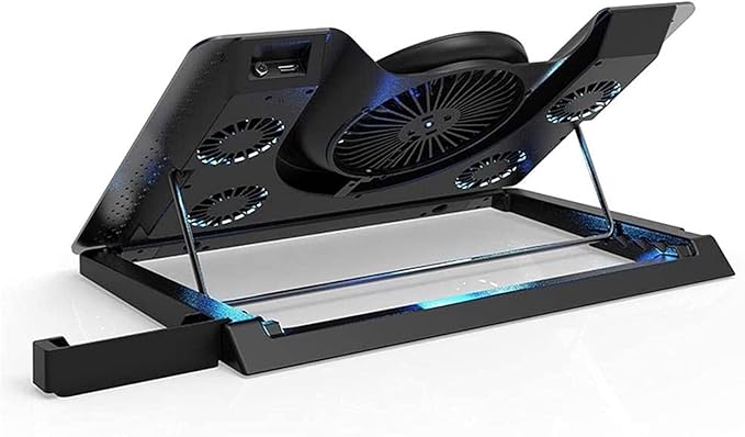 Laptop Cooler Laptop Cooling Pad : Portable Height Adjustable Laptop Cooling Fan Stand Holder