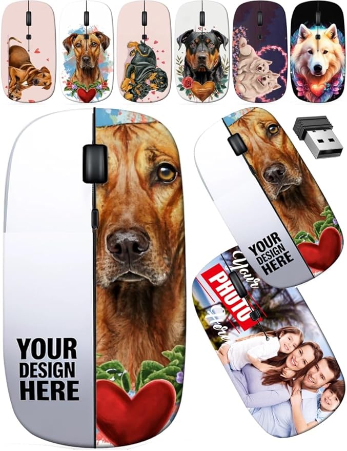 maizi Custom Wireless Mouse for MacBook Pro Personal Computer Laptop MacBook Wireless Mice for MacBook Pro 6308509 African Giraffe Posing 2.4G Lightweight with USB Receiver Manufacturered i