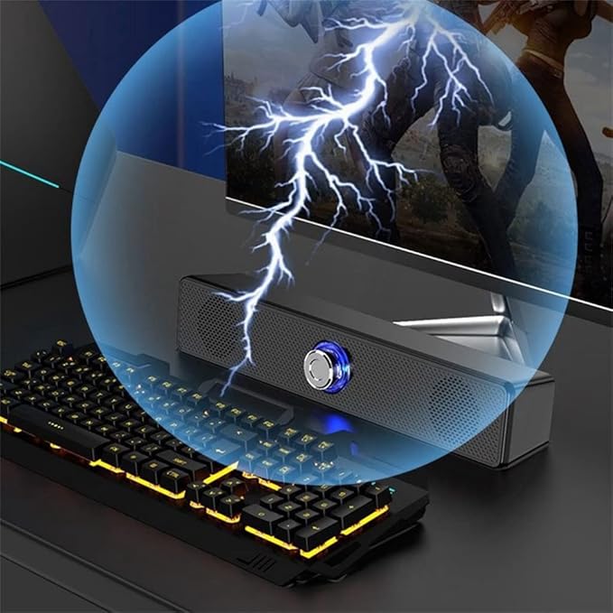 Home Theater HiFi Portable Speakers Stereo Bass Sound Bar Subwoofer Work for Computer TV Phone