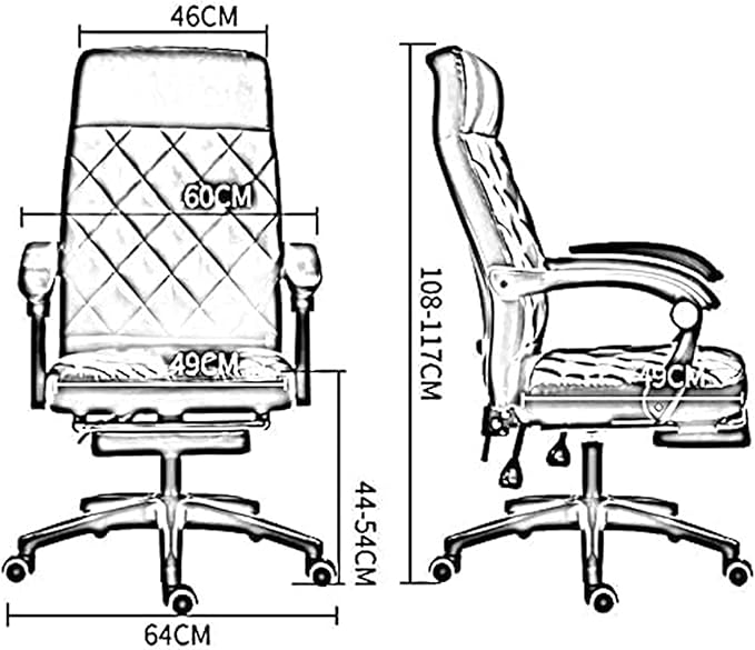 Office Recliner Office Chair Computer Table and Chair PU Leather Game Chair Lunch Break High Back Ergonomic Racing Chair Chair (Color:Beige)