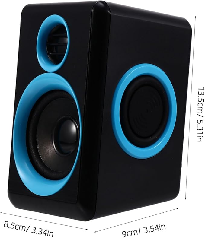 Mini USB 2.0 Computer Speakers for Desktop Laptop Pc Compact Loudspeaker Box with Dc5v Power Portable Home Office Mini Sound System