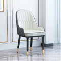 Office Chair Gaming Chair Computer Chair Living Room Furniture Design Armchairs Nordic Chair Metal Leather Material Dining Room Chairs Leisure Computer Stool (Color : Wit)