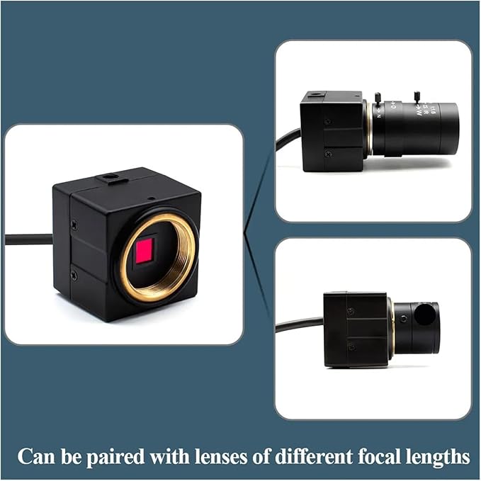 Mini Camera Security POE H265 with 4 6 8mm Fixed 100mm Manual CS Lens P2P IP Camera Industrial