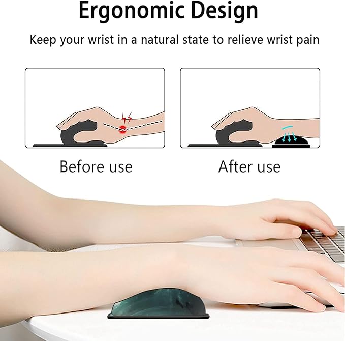 Large Mouse Pad with Mouse Wrist Rest 31.5x11.8 in Extended Mouse Mat with Non-Slip PU Base Ergonomic Memory Foam Wrist Rest for Work &amp Gaming Writing Pad Tree of Life Pattern Office Desk Pad