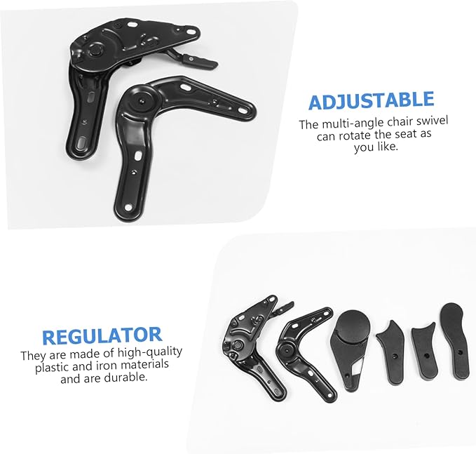 KICHOUSE 6pcs Multi-Angle Chair Adjusters E-Sports Chair Regulators for Gaming Accessories for Enhanced Comfort and Stability
