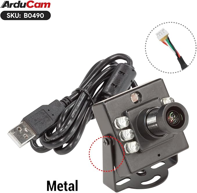 Arducam 1080P Day &amp Night Vision USB Camera for Computer 2MP Automatic IR-Cut Switching All-Day Image USB2.0 IMX462 Webcam Board with 940nm IR LEDs for Windows Linux Android and Mac OS