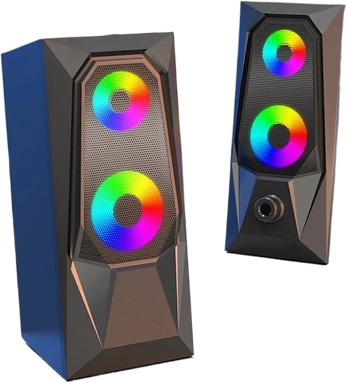 Luminous RGB Desktop Computer Audio Mini Laptop Speaker Multimedia Speakers