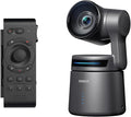 OBSBOT Tail Air &amp Remote Controller Combo AI Tracking PTZ Camera with Intelligent APP Gesture Control HDMI/USB-C/Wireless Webcam Video Camera Live Streaming for Church Worship Sports etc.