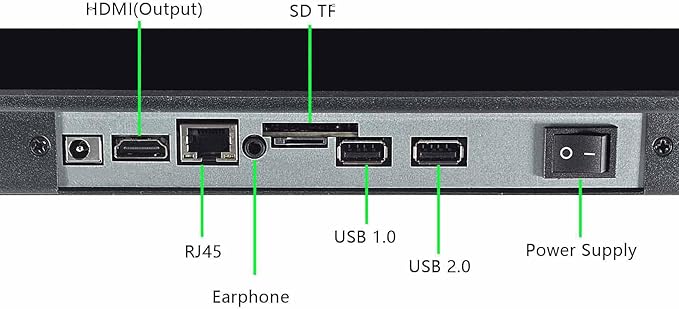 VSDISPLAY 28.6 Inch Digital Signage Commercial Display Advertising LCD Monitor Android7.1 IPS Screen 1920x540 for Store Supermarket Exhibition Marquee Display