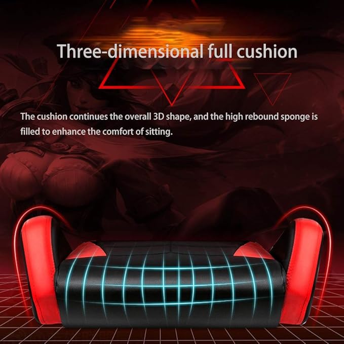 Swivel Chair Gaming Chair Ergonomics Liftable with Footrest Office Chair Massage Lumbar Support Racing Chair for Student Dormitory OfficeBlue