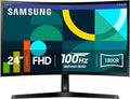 Samsung 24 Essential S3 (S36GD) Series FHD 1800R Curved Computer Monitor 100Hz Game Mode Advanced Eye Comfort HDMI and D-sub Ports LS24D366GANXZA