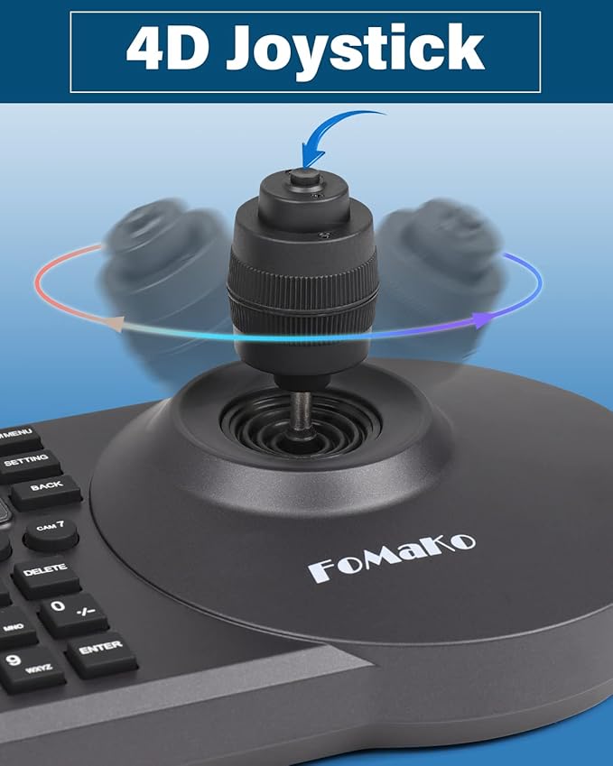FoMaKo NDI PTZ Camera AI Auto-Tracking Gen 3 20x Optical Zoom for Texas Hold'em Livestreaming or Sports Live Production[ (FMK20UH NDI+KC608)