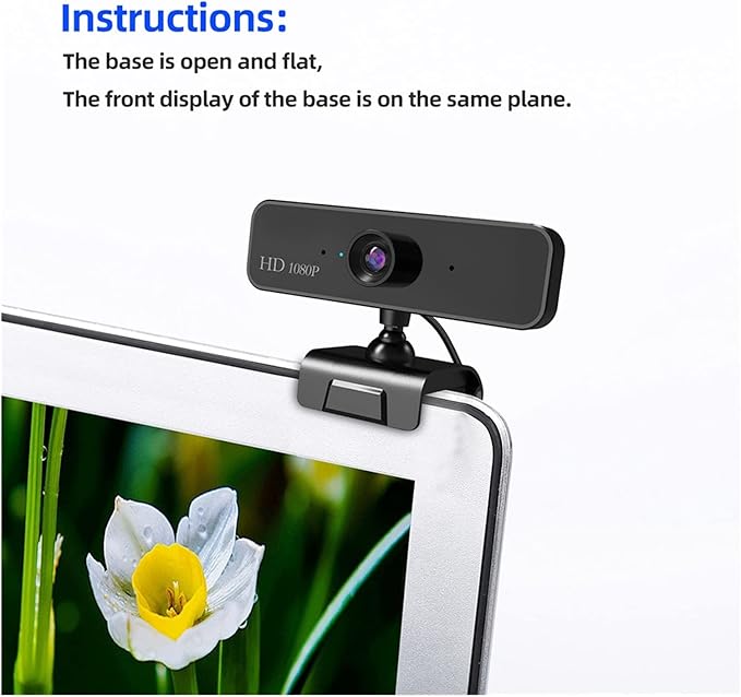 Web Camera Full HD 1080P Web Camera with Microphone Webcam for Laptop Computer USB PC Camera for Video Call Twitch Steam Web Cam for Gaming Video Calling Recording (Color : Type 2)