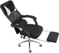 Office Chair Gaming Chair Boss Chair Steel Frame High Back Mesh Swivel Chair with Footrest Recliner Computer Chair Waist Support Seat Chair (Color : F) Needed